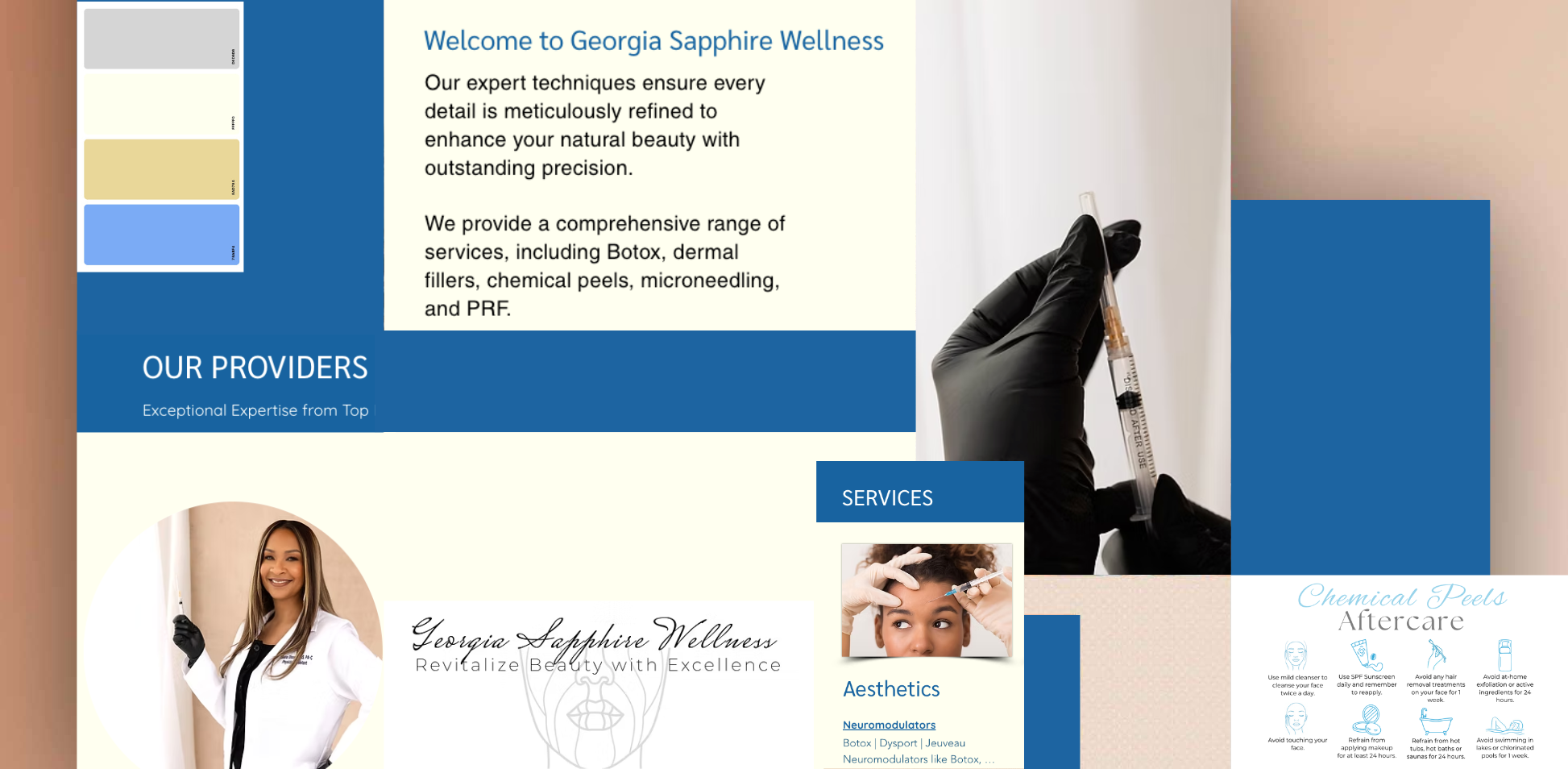 Georgia Sapphire Wellness Web site screenshot